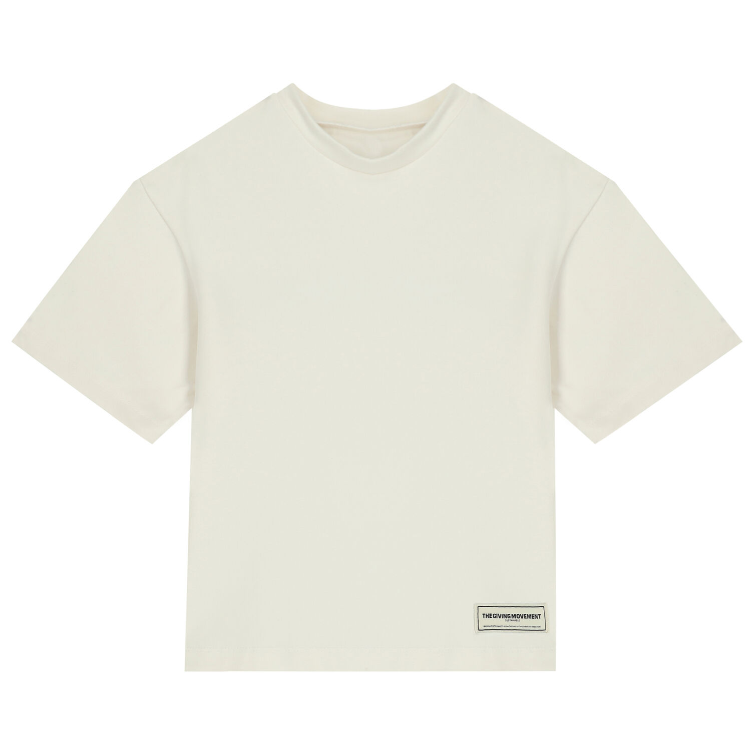 Oversized Ivory Logo T-Shirt, 1, hi-res