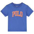 Baby Boys Blue Logo T-Shirt, 1, hi-res