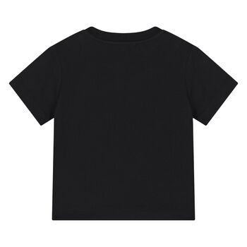 Younger Black Teddy Bear Logo T-Shirt