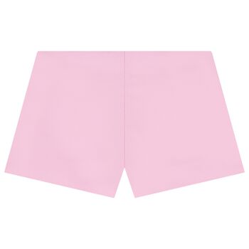 Girls Pink Logo Shorts