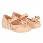 Younger Girls Pink Bow Jelly Shoes, 1, hi-res