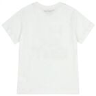 Boys White Logo T-Shirt, 3, hi-res