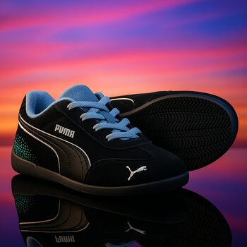 Younger Boys Black Speedcat Hot Wheels 2 Trainers
