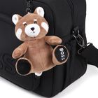 Black Logo Red Panda Baby Changing Bag, 1, hi-res
