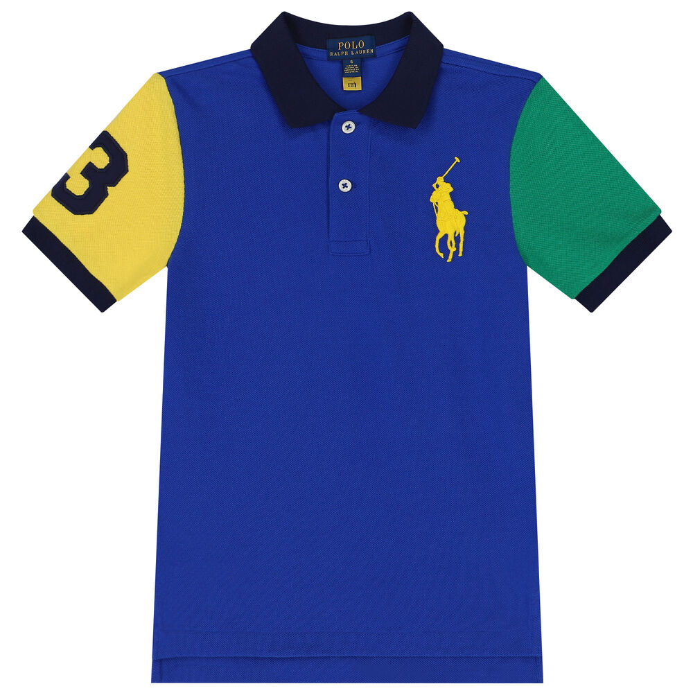 blue and yellow polo ralph lauren