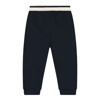 Baby Boys Navy Blue Logo Joggers