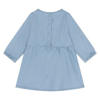 Younger Girls Blue Flower Dress
