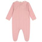 Baby Girls Pink Floral Pointelle Babygrow Gift Set, 1, hi-res