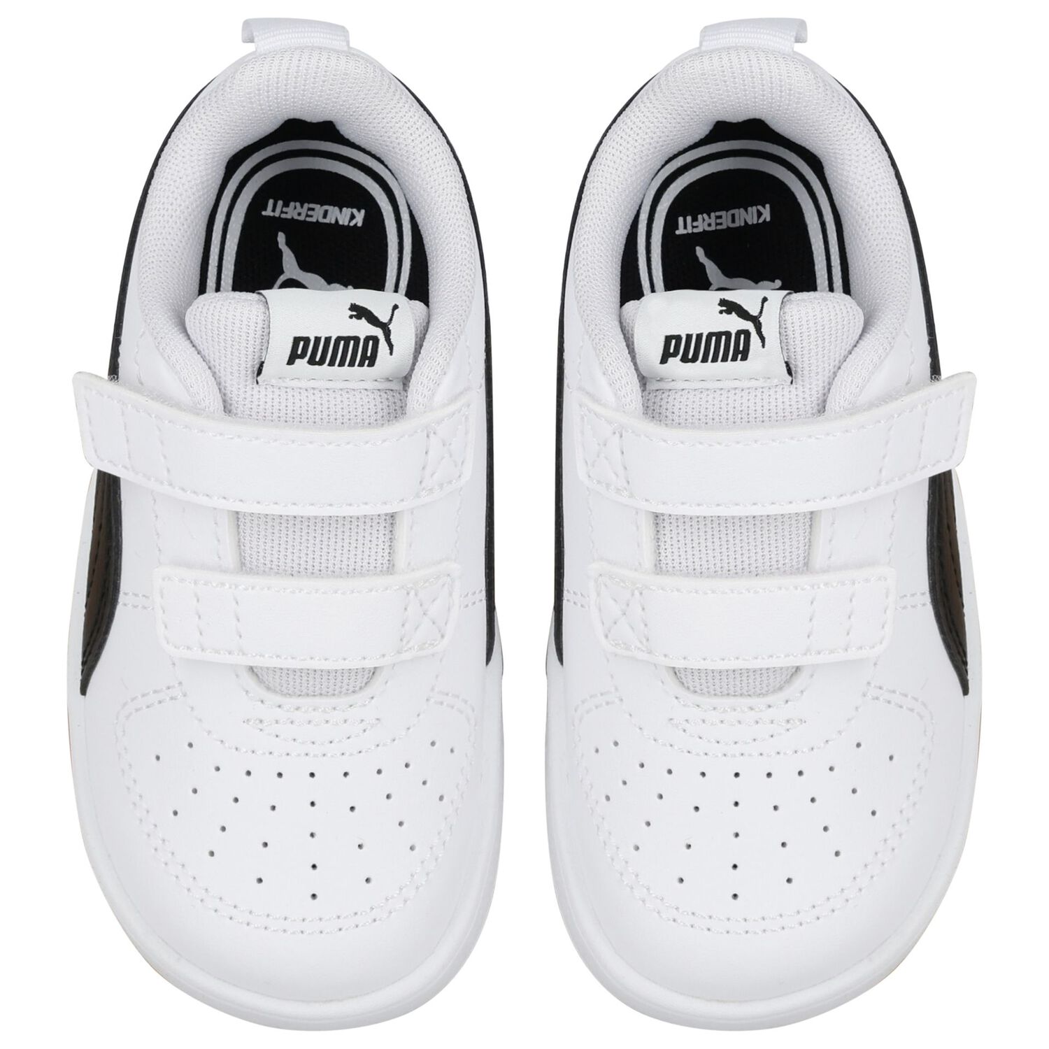 Younger White & Black Rickie Trainers, 1, hi-res