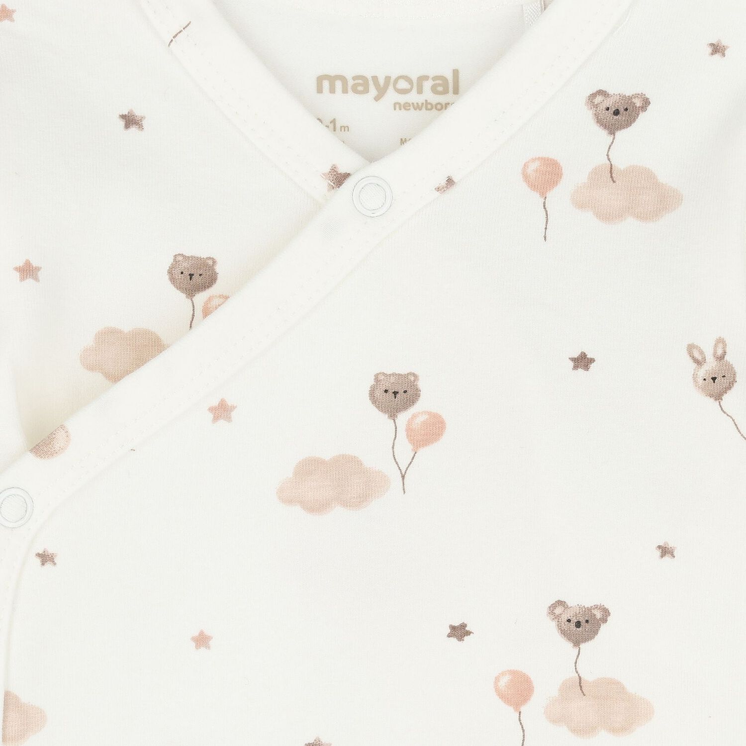 Baby Girls Ivory & Beige Balloon Bodysuits ( 2-Pack ), 1, hi-res