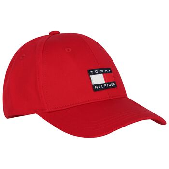 قبعه اولاد بالشعار باللون الاحمر 