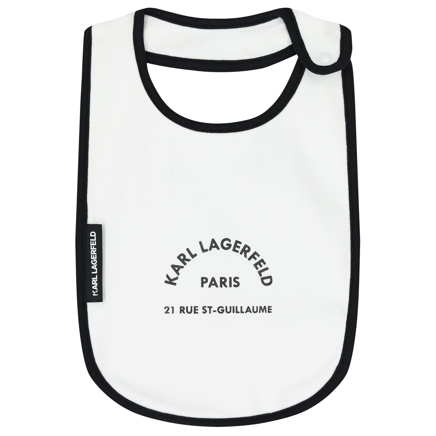 White Ikonik Logo Baby Bibs (3-Pack), 1, hi-res