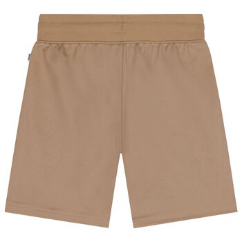Boys Beige Logo Shorts