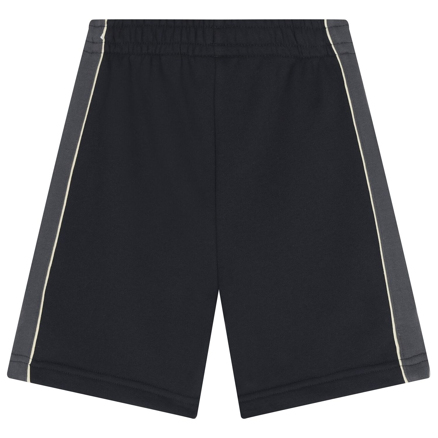Boys Black Logo Shorts, 1, hi-res