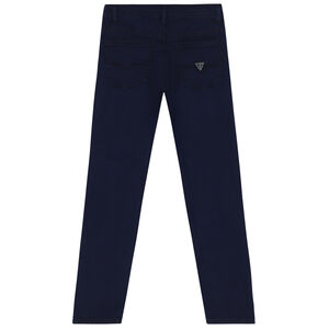Boys Navy Logo Jeans