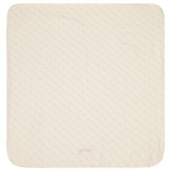 Beige Logo Baby Blanket