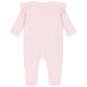 Baby Girls Pink Floral Babygrow