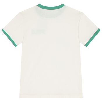Boys Ivory Polo Logo T-Shirt