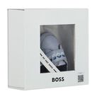 Baby Boys Blue Logo Pre Walker Shoes, 1, hi-res