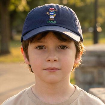 Boys Boys Navy Blue Logo Cap 