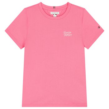 Girls Pink Logo T-Shirt
