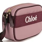 Girls Purple Logo Shoulder Bag, 1, hi-res