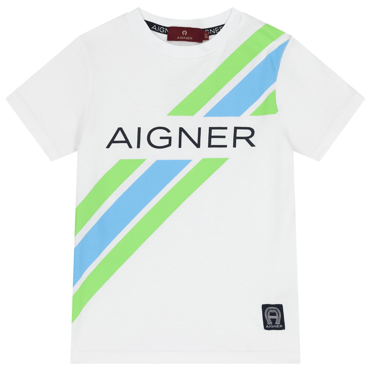 Boys White Logo T-Shirt, 1, hi-res
