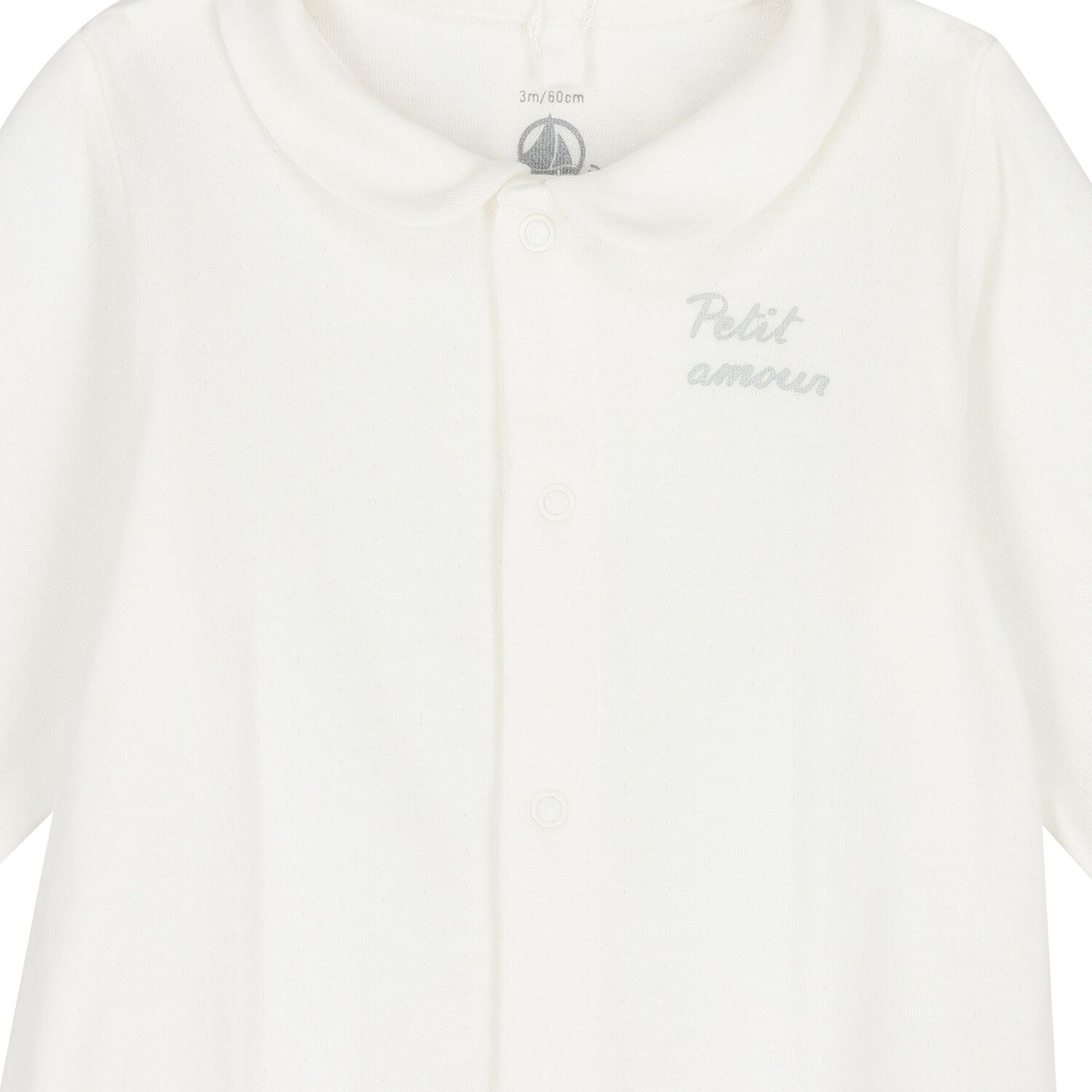 Ivory Logo Babygrow, 1, hi-res