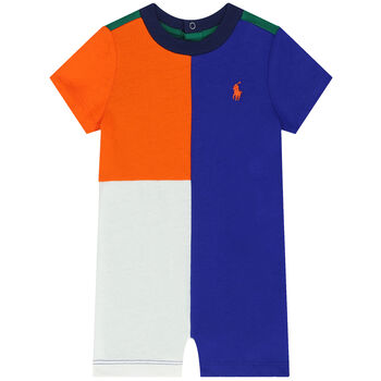 Baby Boys Multi-Coloured Logo Romper