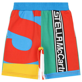 Boys Multi-Colored Logo Shorts