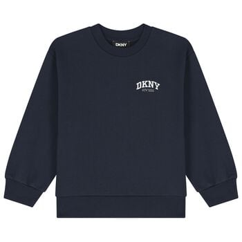 Boys Navy Blue Logo Sweatshirt