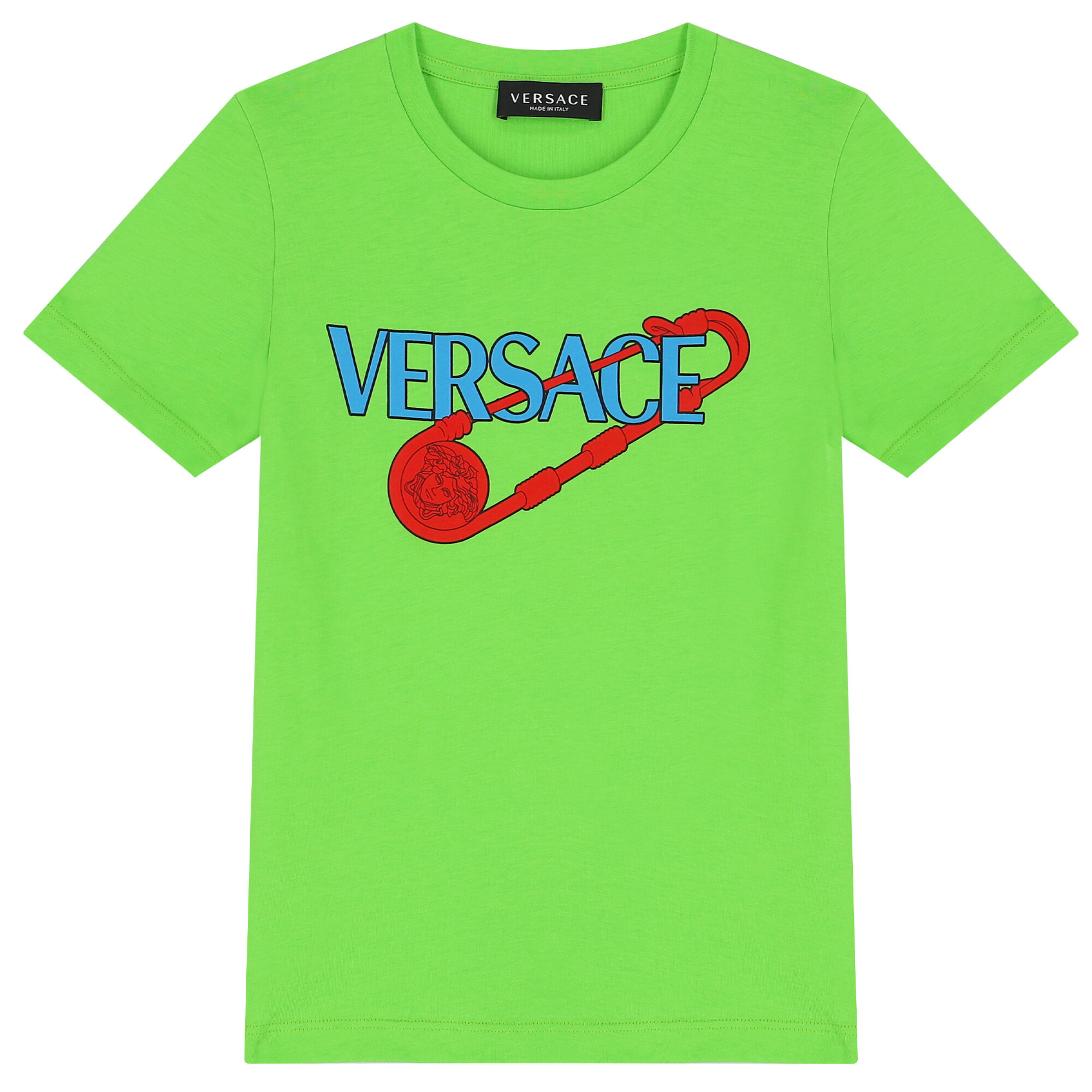 Versace Green Logo T Shirt Junior Couture USA