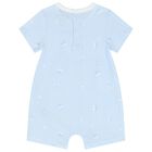 Baby Boys Blue and White Stripe Cotton Shortie, 1, hi-res