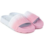 Girls Pink & White Logo Sliders, 1, hi-res