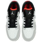 White, Grey & Black Air Jordan 1 Low Trainers, 10, hi-res
