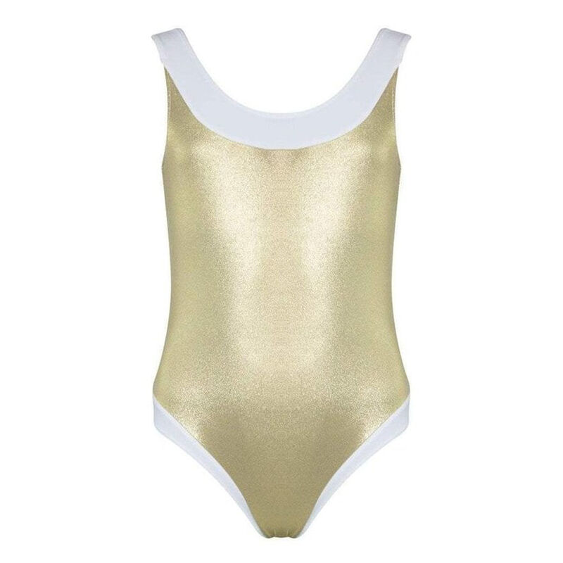 Lili Gaufrette Girls Gold Swimsuit | Junior Couture