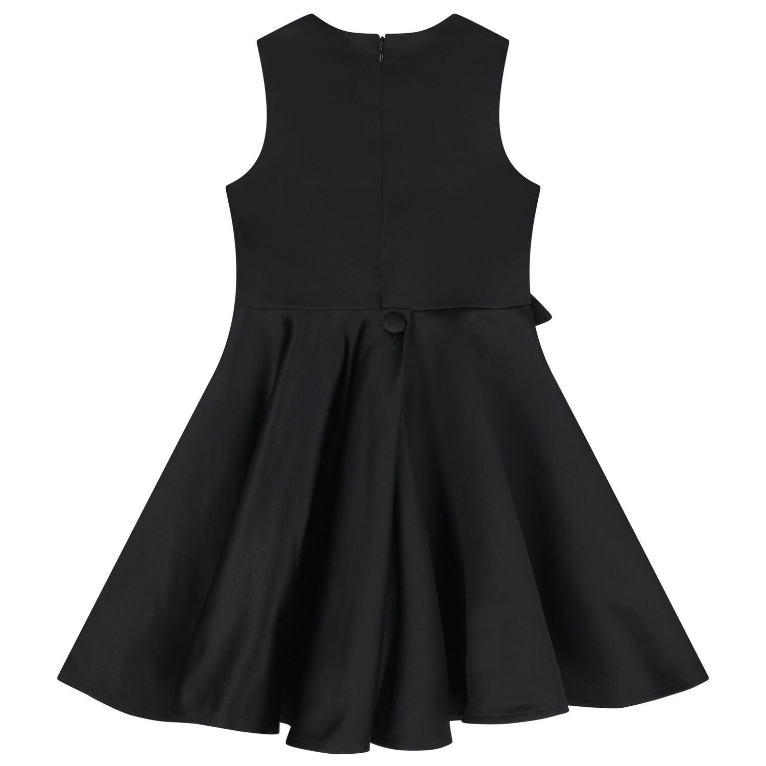 فستان بنات من الساتان بطبعه زهور باللون الوردى والاسود , 1, hi-res image number null