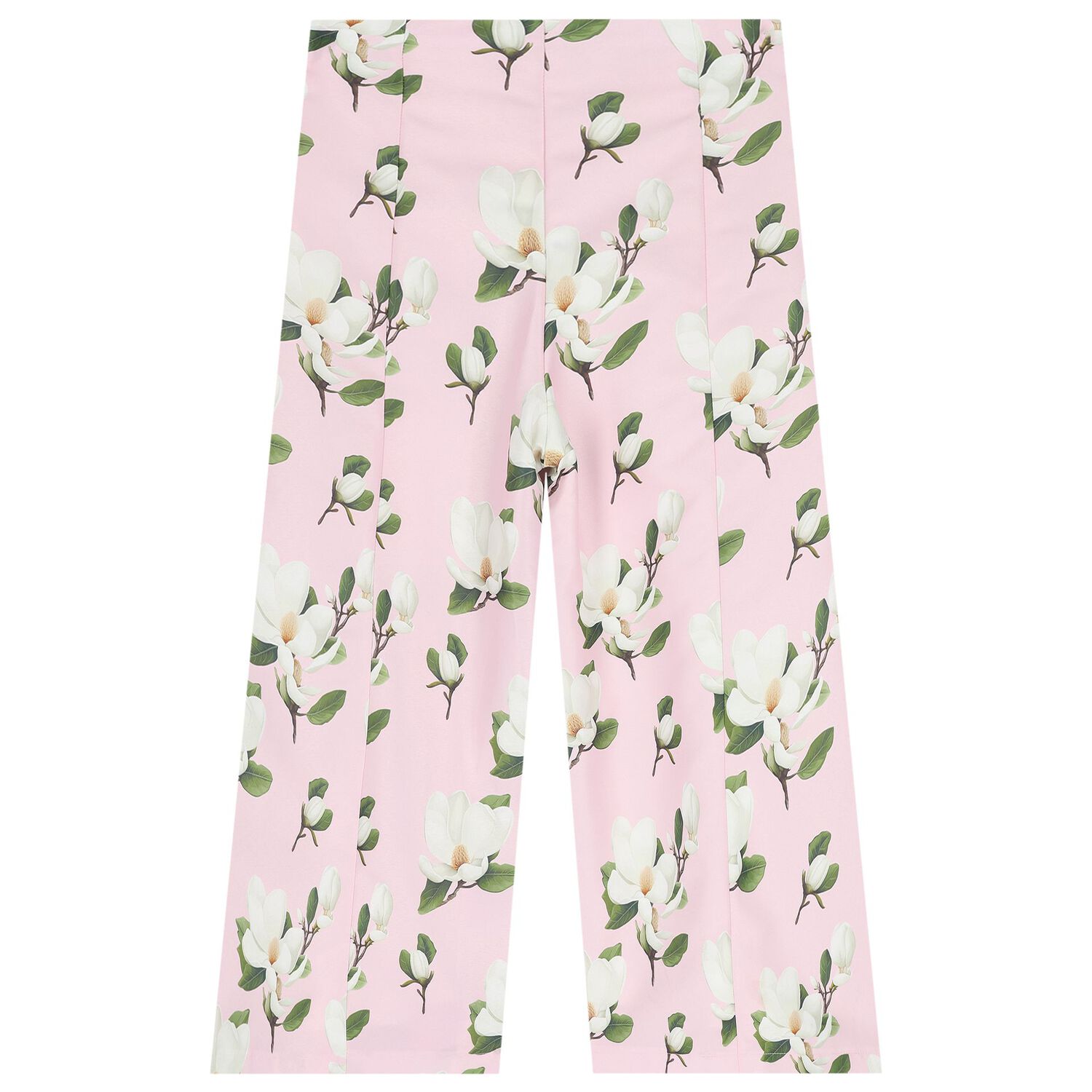 Girls Pink Floral Trousers Set, 1, hi-res