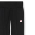 Girls Black Logo Joggers, 1, hi-res