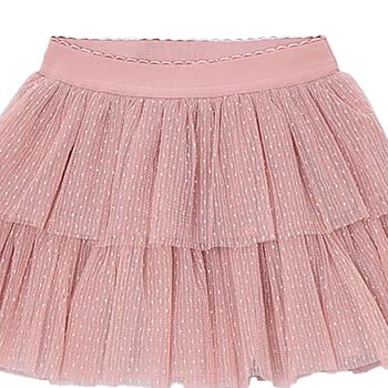 Girls Pink Tulle Skirt