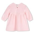 Younger Girls Pink Bow Dress, 1, hi-res