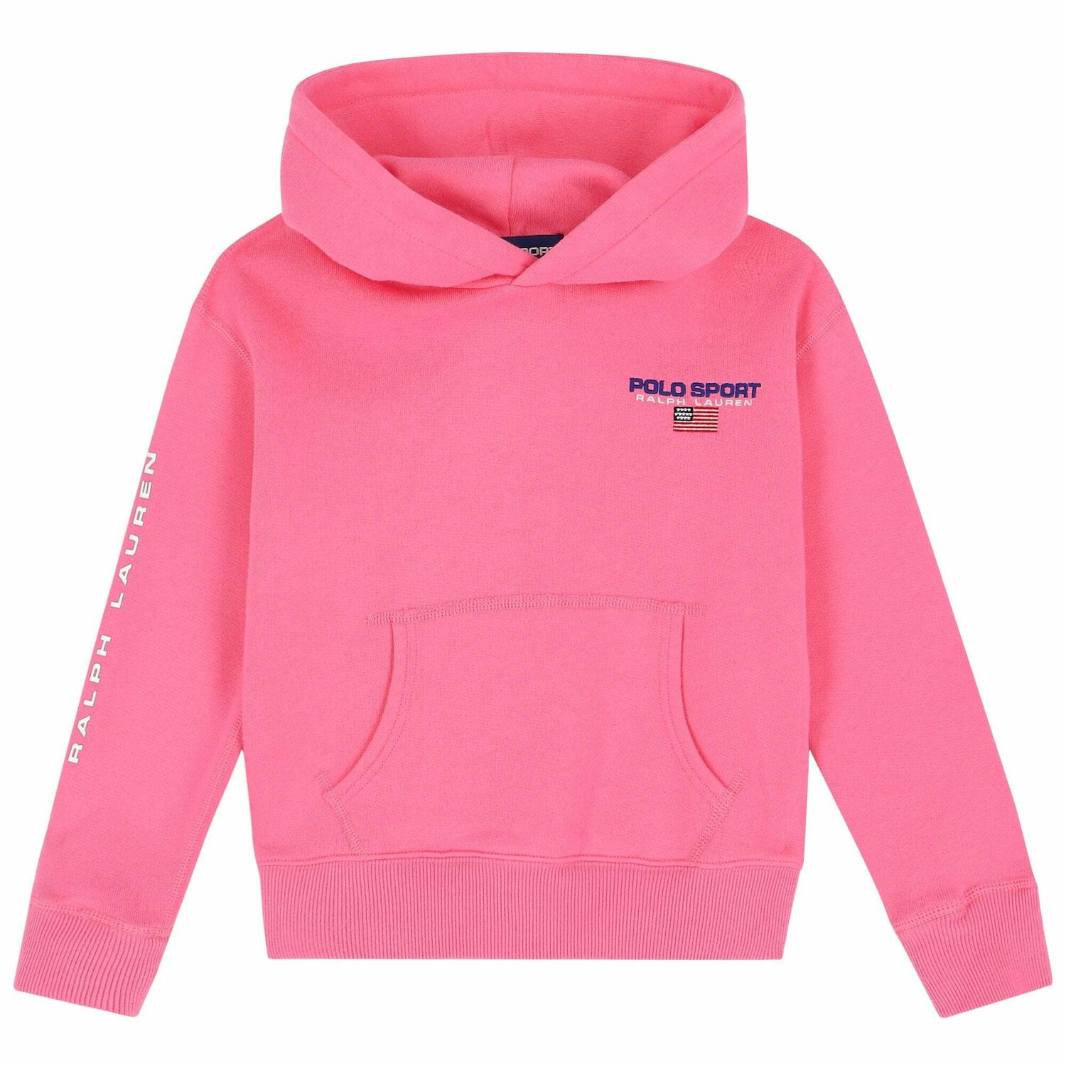 Older Girls Pink Logo Hooded Top, 1, hi-res image number null