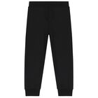 Boys Black Logo Tracksuit, 1, hi-res