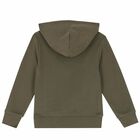 Boys Khaki Green Hoodie, 1, hi-res