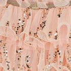 Girls Pink Sequin Ruffled Skirt, 1, hi-res