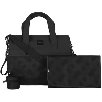 Black Logo Baby Changing Bag
