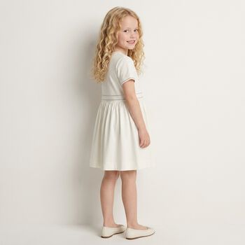 Girls Ivory Equestrian Knight Dress