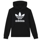 Black Logo Hooded Top, 1, hi-res
