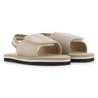 Boys Beige & Black Logo Sandals, 1, hi-res