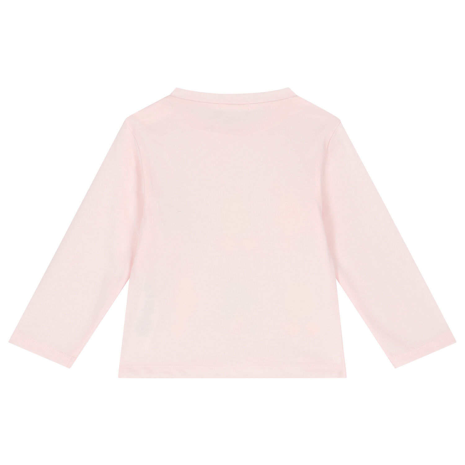 Younger Girls Pink Pixel Bunny Long Sleeve Top, 1, hi-res